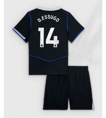 Chelsea Dario Essugo #14 Tredjetrøje Børn 2025-26 Kortærmet (+ Korte bukser)